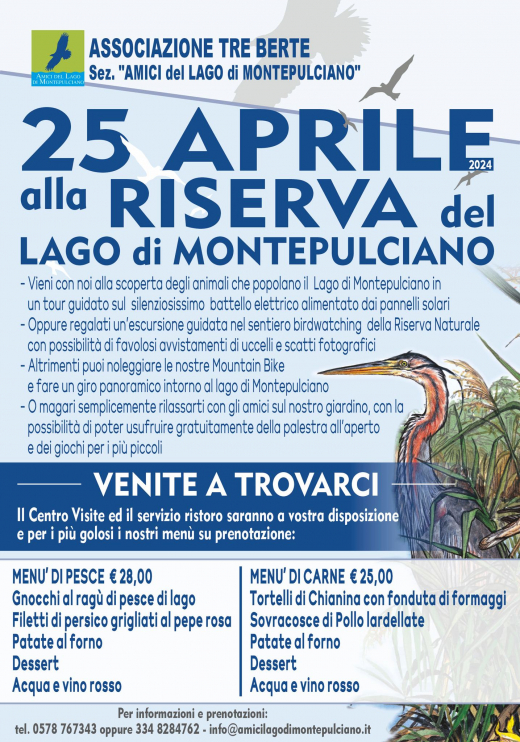 25 Aprile alla Riserva del Lago di Montepulciano