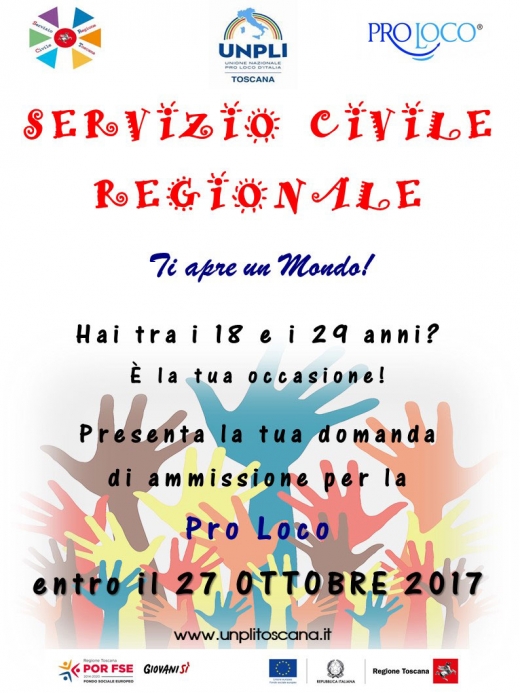 Nuovo Bando Servizio Civile  - Scadenza 27 ottobre 2017
