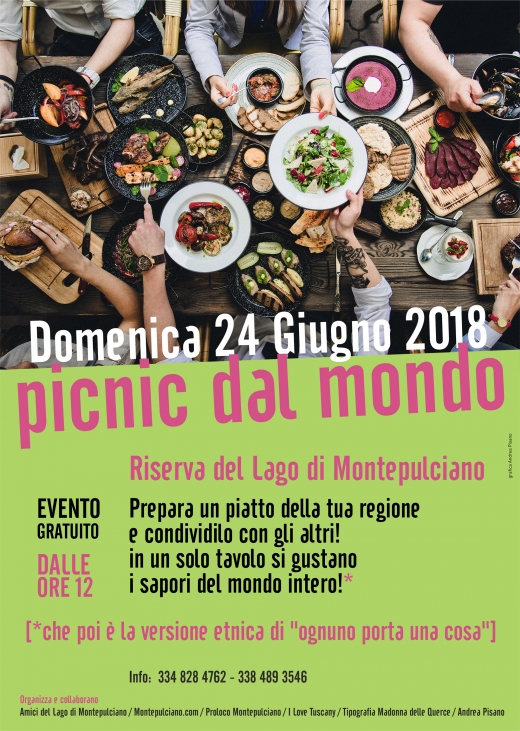 Pic Nic Dal Mondo - Domenica 24 Giugno 2018 - Riserva Lago Di Montepulciano