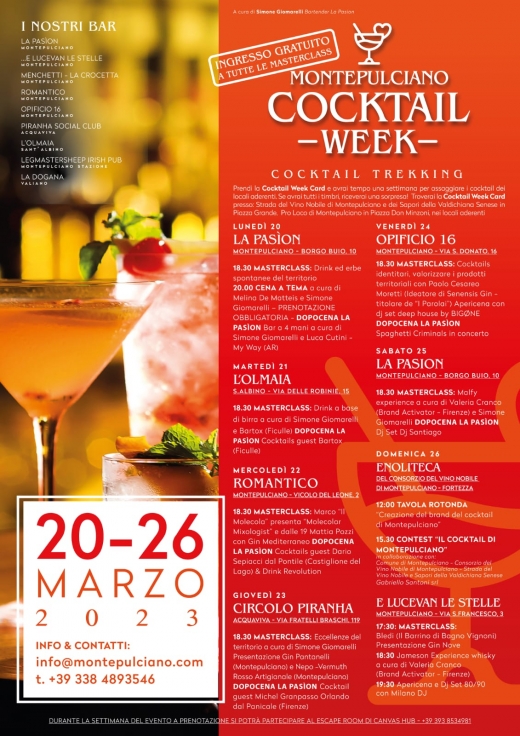 Montepulciano Cocktail Week