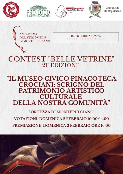 Contest “Belle Vetrine” 21° Edizione  in occasione dell&quot; Anteprima del Vino Nobile 2025