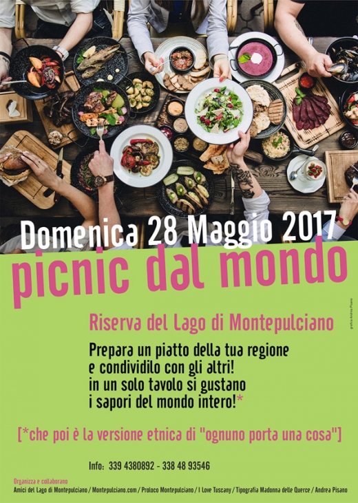 PICNIC DAL MONDO - Domenica 28 Maggio 2017 - Riserva del Lago di Montepulciano